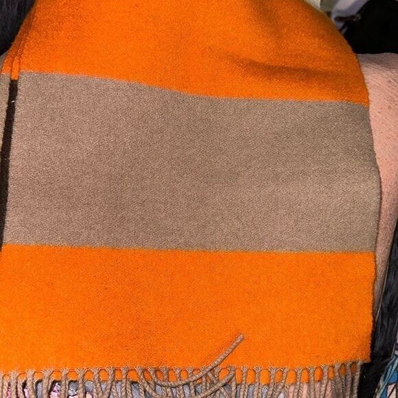 🍁Express cashmere and merino wool, fall colors, extra long Scarf 9.5”x72” EUC - Picture 2 of 8